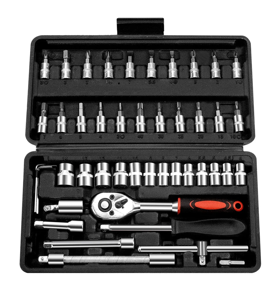 Ensemble d'outils polyvalents 46 pièces